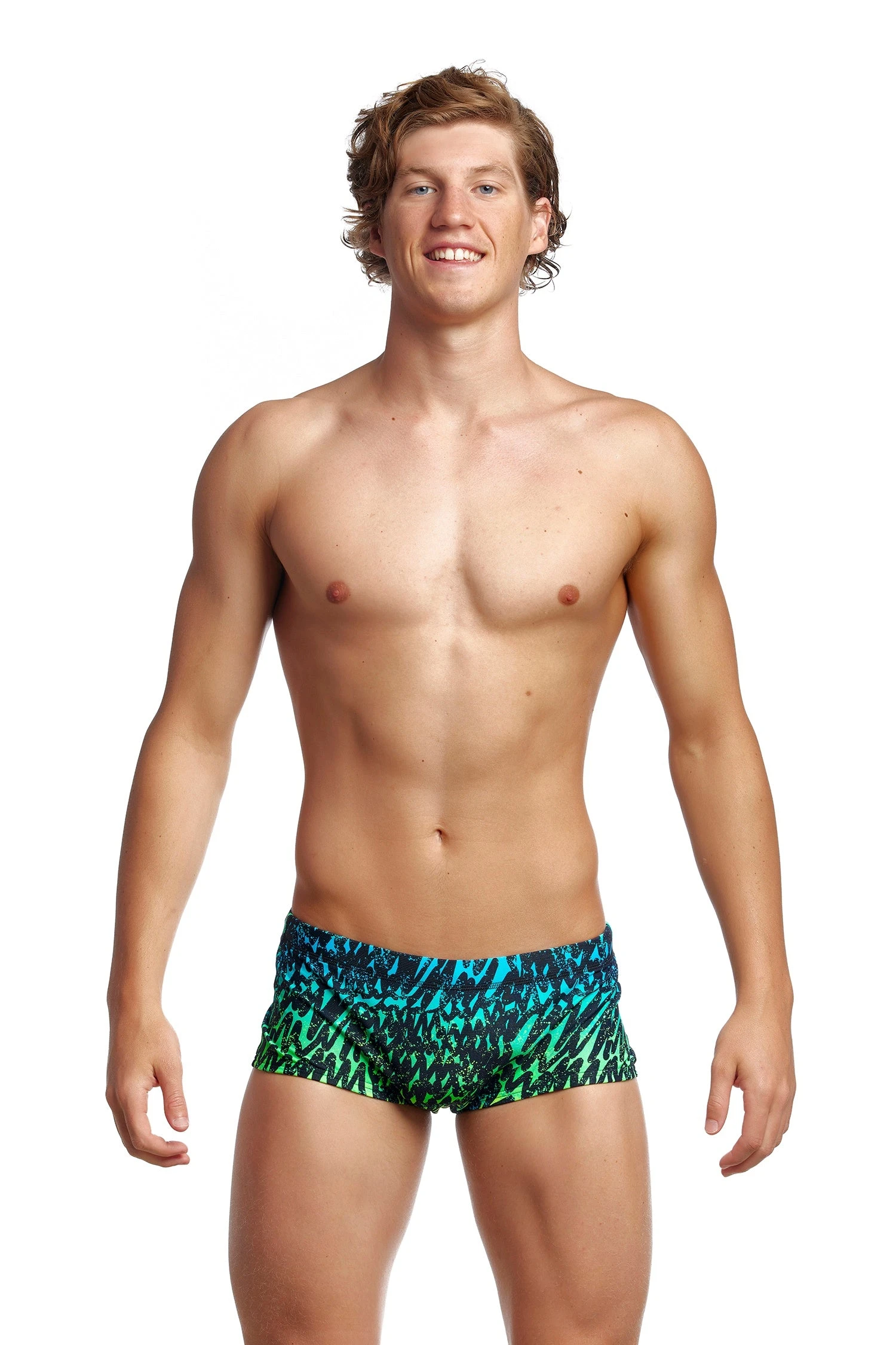 TRAINING SWIMWEAR Funky Trunks Mens Plain Front Trunks - Spraying Alive 3 TRAINING SWIMWEAR Funky Trunks Mens Plain Front Trunks - Spraying Alive