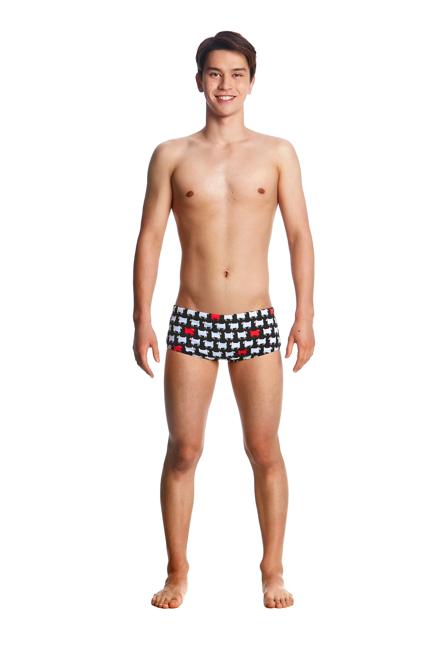 Funky Trunks Mens Classic Trunks - Angry Ram TRAINING SWIMWEAR 3 Funky Trunks Mens Classic Trunks - Angry Ram TRAINING SWIMWEAR