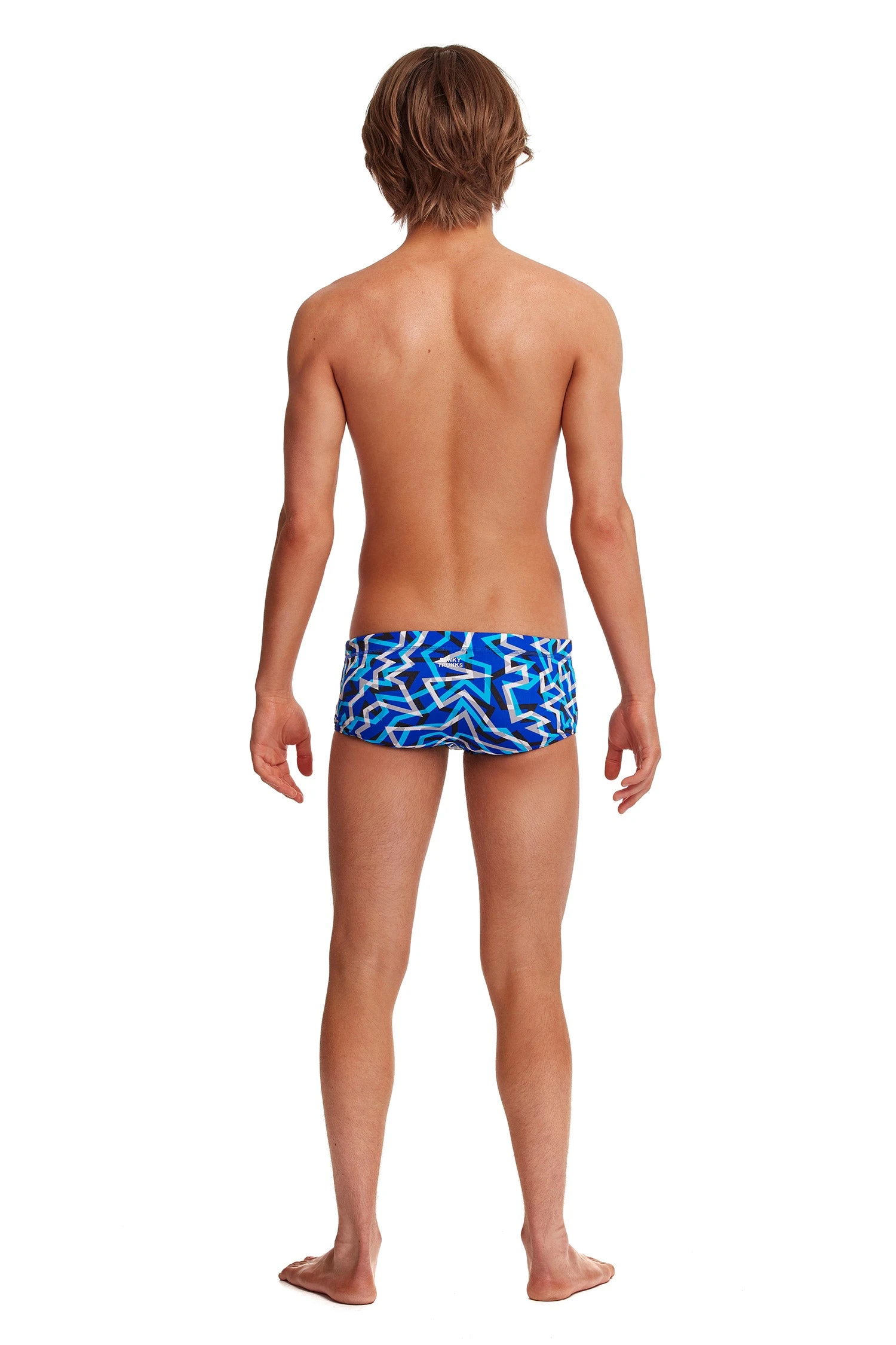 Funky Trunks Boys Classic Trunks - Ticker Tape TRAINING SWIMWEAR 4 Funky Trunks Boys Classic Trunks - Ticker Tape TRAINING SWIMWEAR