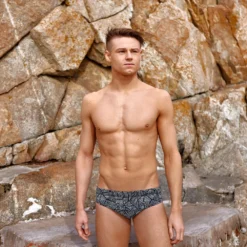 TRAINING SWIMWEAR Funky Trunks Mens Classic Briefs - Black Widow 11 TRAINING SWIMWEAR Funky Trunks Mens Classic Briefs - Black Widow