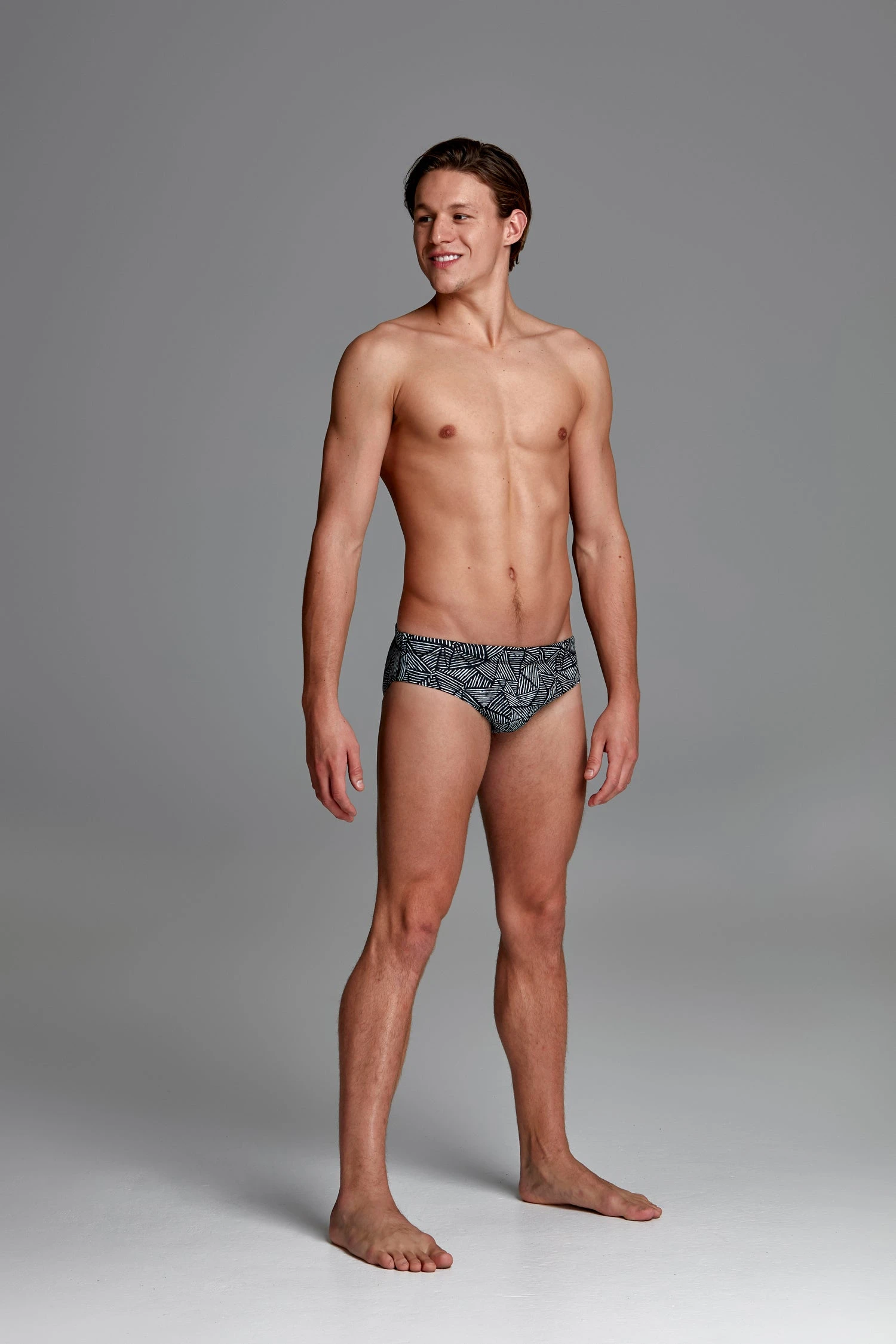 TRAINING SWIMWEAR Funky Trunks Mens Classic Briefs - Black Widow 5 TRAINING SWIMWEAR Funky Trunks Mens Classic Briefs - Black Widow