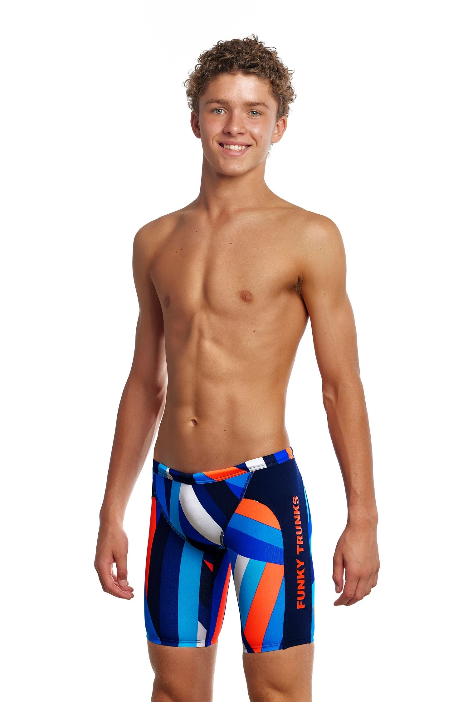 TRAINING SWIMWEAR Funky Trunks Boys Training Jammers - Scaffolded 3 TRAINING SWIMWEAR Funky Trunks Boys Training Jammers - Scaffolded