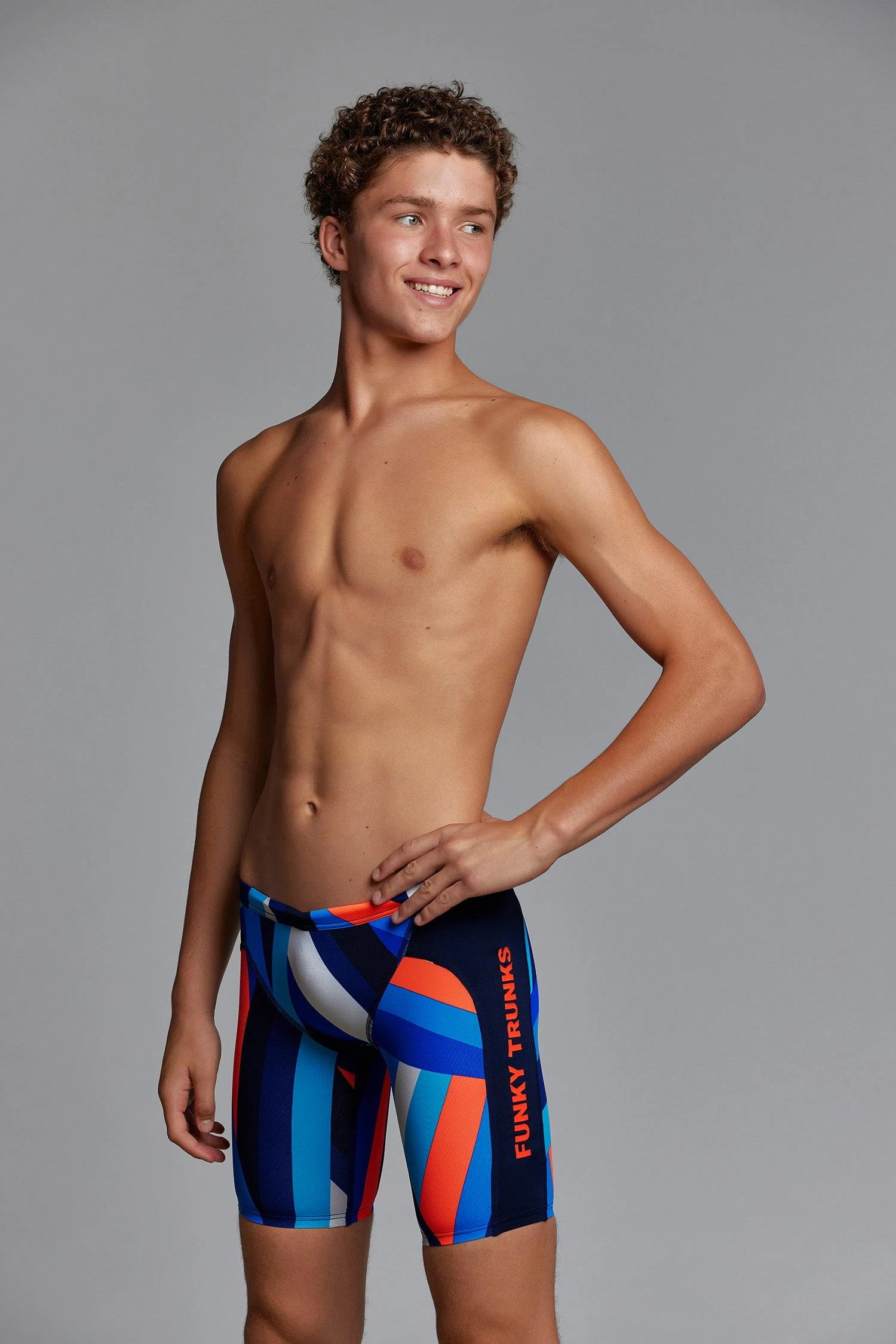 TRAINING SWIMWEAR Funky Trunks Boys Training Jammers - Scaffolded 4 TRAINING SWIMWEAR Funky Trunks Boys Training Jammers - Scaffolded