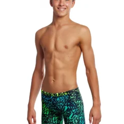 Funky Trunks Boys Training Jammers - Spraying Alive