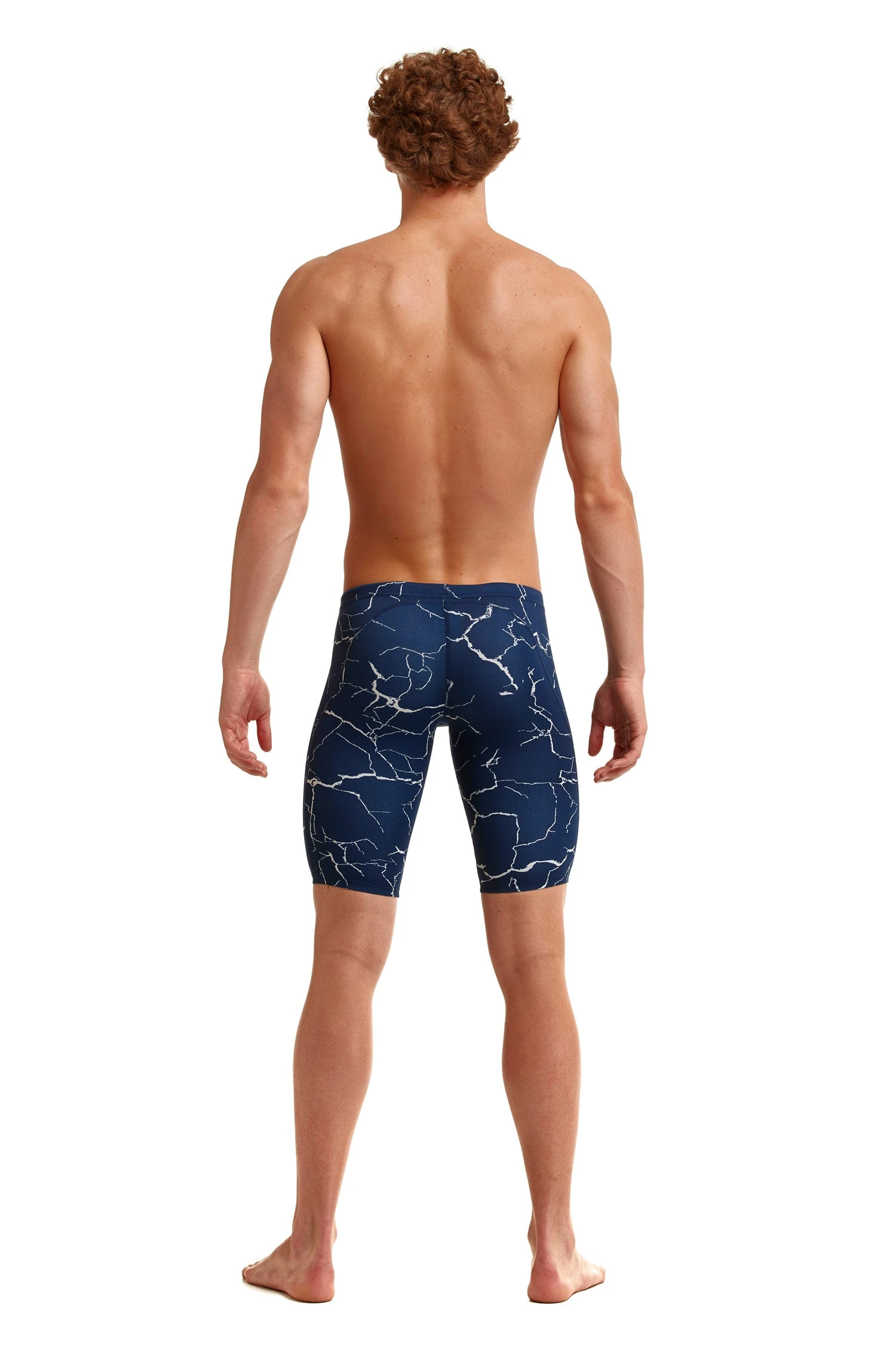 TRAINING SWIMWEAR Funky Trunks Mens Training Jammers - Silver Lining 4 TRAINING SWIMWEAR Funky Trunks Mens Training Jammers - Silver Lining