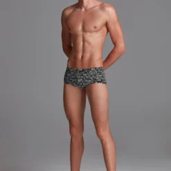 Funky Trunks Mens Eco Classic Trunks - Zebra Crossing