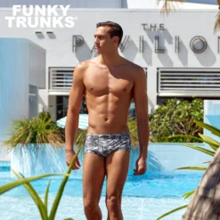 Funky Trunks Mens Eco Classic Trunks - Zebra Crossing 13 Funky Trunks Mens Eco Classic Trunks - Zebra Crossing