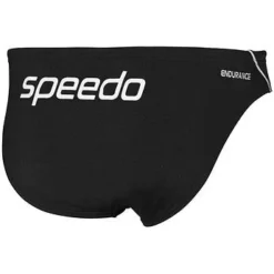 Speedo Mens Endurance Logo Brief - Black White