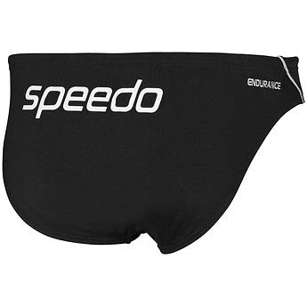 Speedo Mens Endurance Logo Brief - Black White 4 Speedo Mens Endurance Logo Brief - Black White