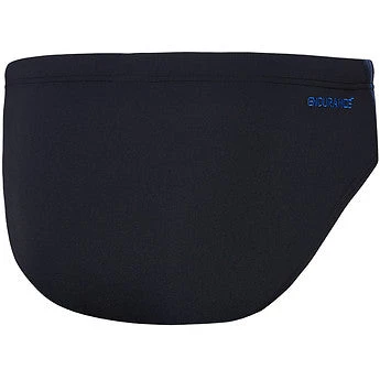 Speedo Mens Monogram Brief - Black Azure 4 Speedo Mens Monogram Brief - Black Azure