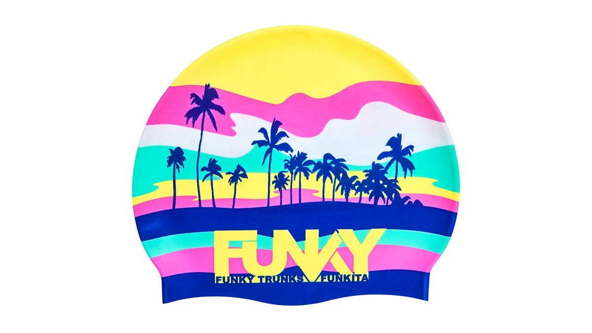 Funkita Adult Funky Swimming Cap - Perfect Wave 3 Funkita Adult Funky Swimming Cap - Perfect Wave