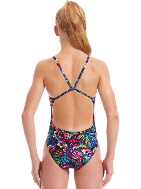 TRAINING SWIMWEAR Amanzi Girls One Piece - Tropical Twilight 4 TRAINING SWIMWEAR Amanzi Girls One Piece - Tropical Twilight