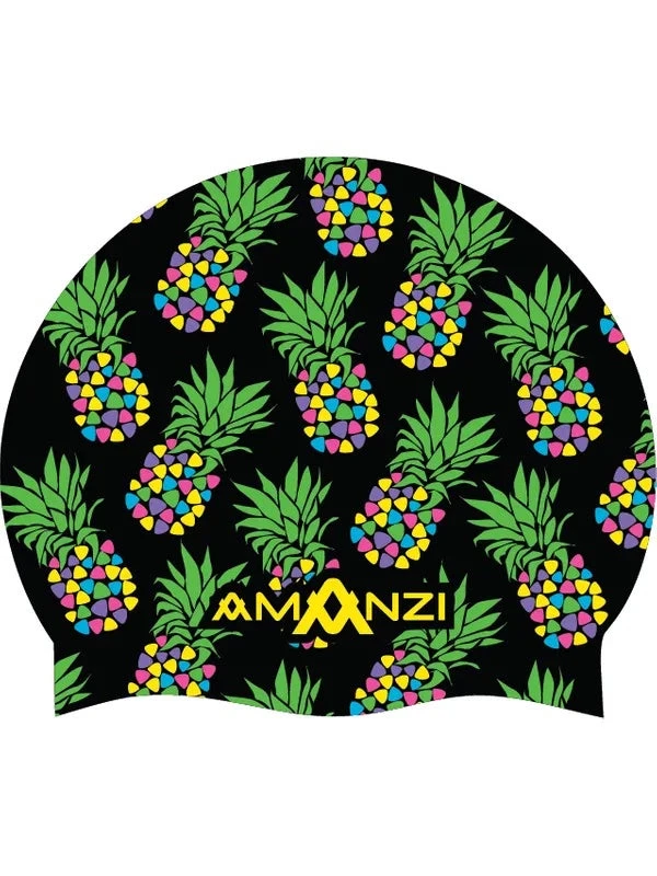 Adult Amanzi Pineapple Pinata Swim Cap 3 Adult Amanzi Pineapple Pinata Swim Cap