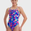 Amanzi Womens Tie Back One Piece - Spectrum TRAINING SWIMWEAR 2 Amanzi Womens Tie Back One Piece - Spectrum TRAINING SWIMWEAR