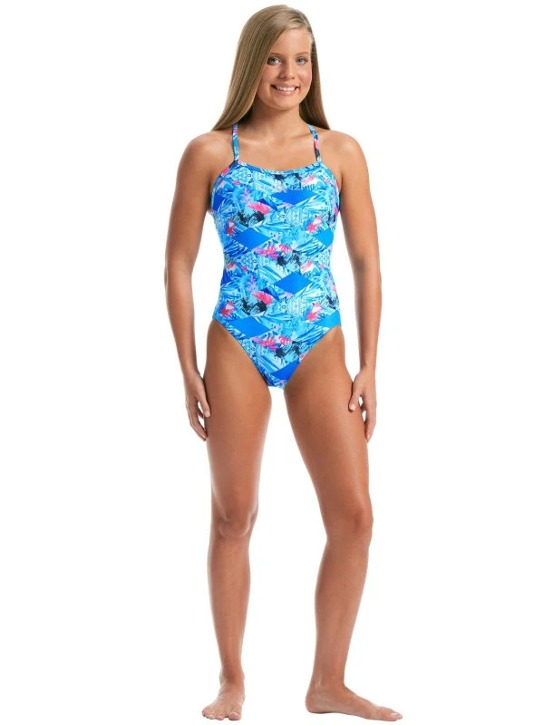 TRAINING SWIMWEAR Amanzi Womens One Piece - Island Breeze 4 TRAINING SWIMWEAR Amanzi Womens One Piece - Island Breeze