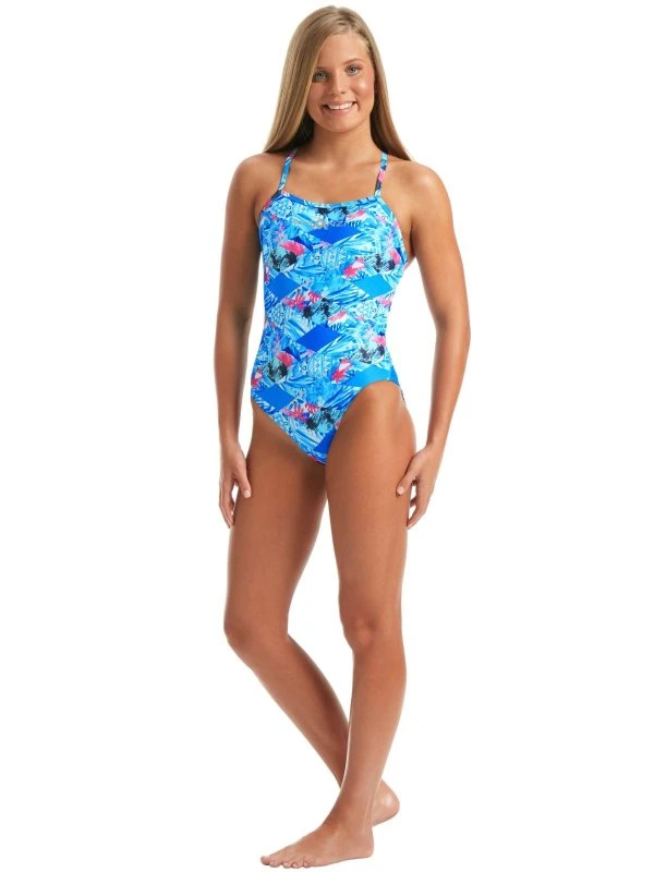 TRAINING SWIMWEAR Amanzi Womens One Piece - Island Breeze 5 TRAINING SWIMWEAR Amanzi Womens One Piece - Island Breeze