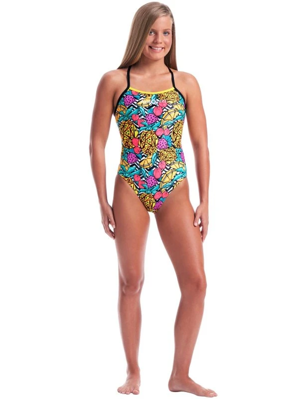 TRAINING SWIMWEAR Amanzi Womens One Piece - Pineapple Punch 4 TRAINING SWIMWEAR Amanzi Womens One Piece - Pineapple Punch