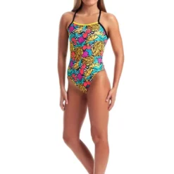TRAINING SWIMWEAR Amanzi Womens One Piece - Pineapple Punch 8 TRAINING SWIMWEAR Amanzi Womens One Piece - Pineapple Punch