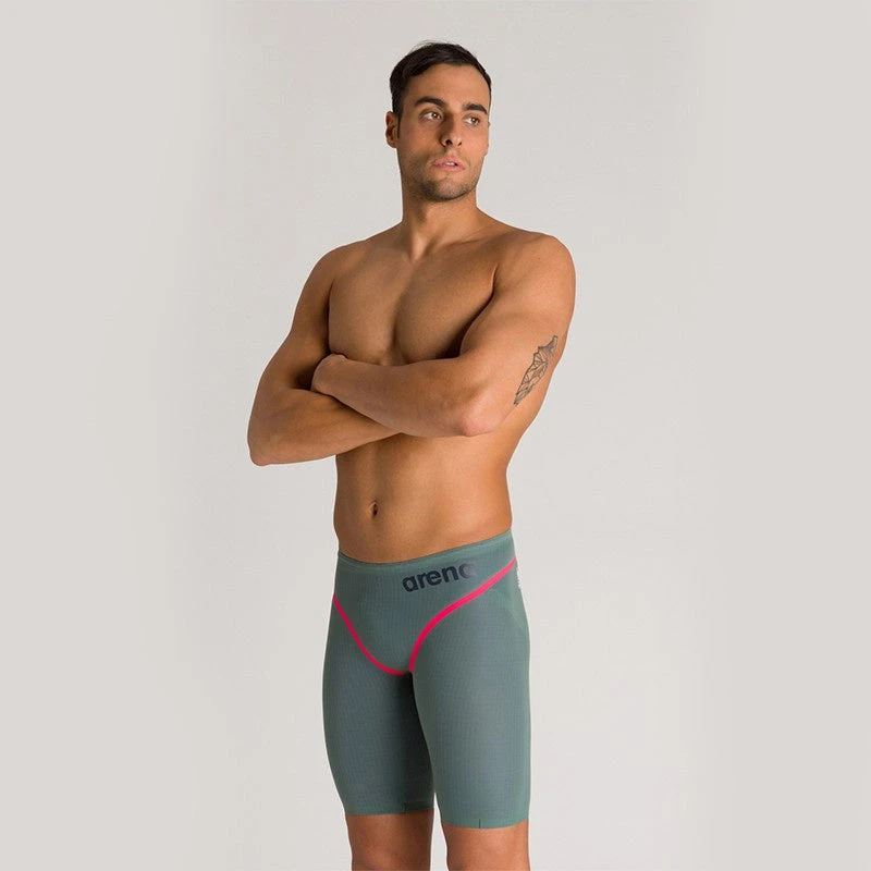 PERFORMANCE SWIMWEAR Arena Mens Powerskin Carbon Core FX Jammer - Green 2 PERFORMANCE SWIMWEAR Arena Mens Powerskin Carbon Core FX Jammer - Green