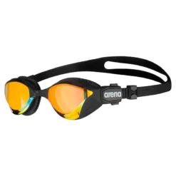 Arena Cobra Tri Swipe Mirror Triathlon Goggles (Indoors) - Yellow Copper Black Adult