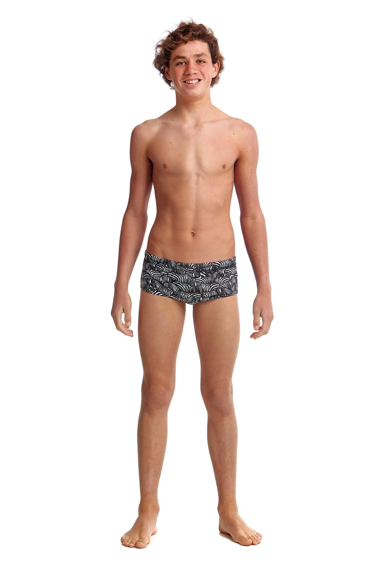 TRAINING SWIMWEAR Funky Trunks Boys Eco Classic Trunks - Zebra Crossing 3 TRAINING SWIMWEAR Funky Trunks Boys Eco Classic Trunks - Zebra Crossing
