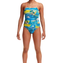 TRAINING SWIMWEAR Funkita Ladies Eco Single Strap One Piece - Summer Bay