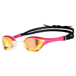 Adult Arena Cobra Ultra SWIPE Mirror Goggles (Indoors) - Yellow Copper Pink