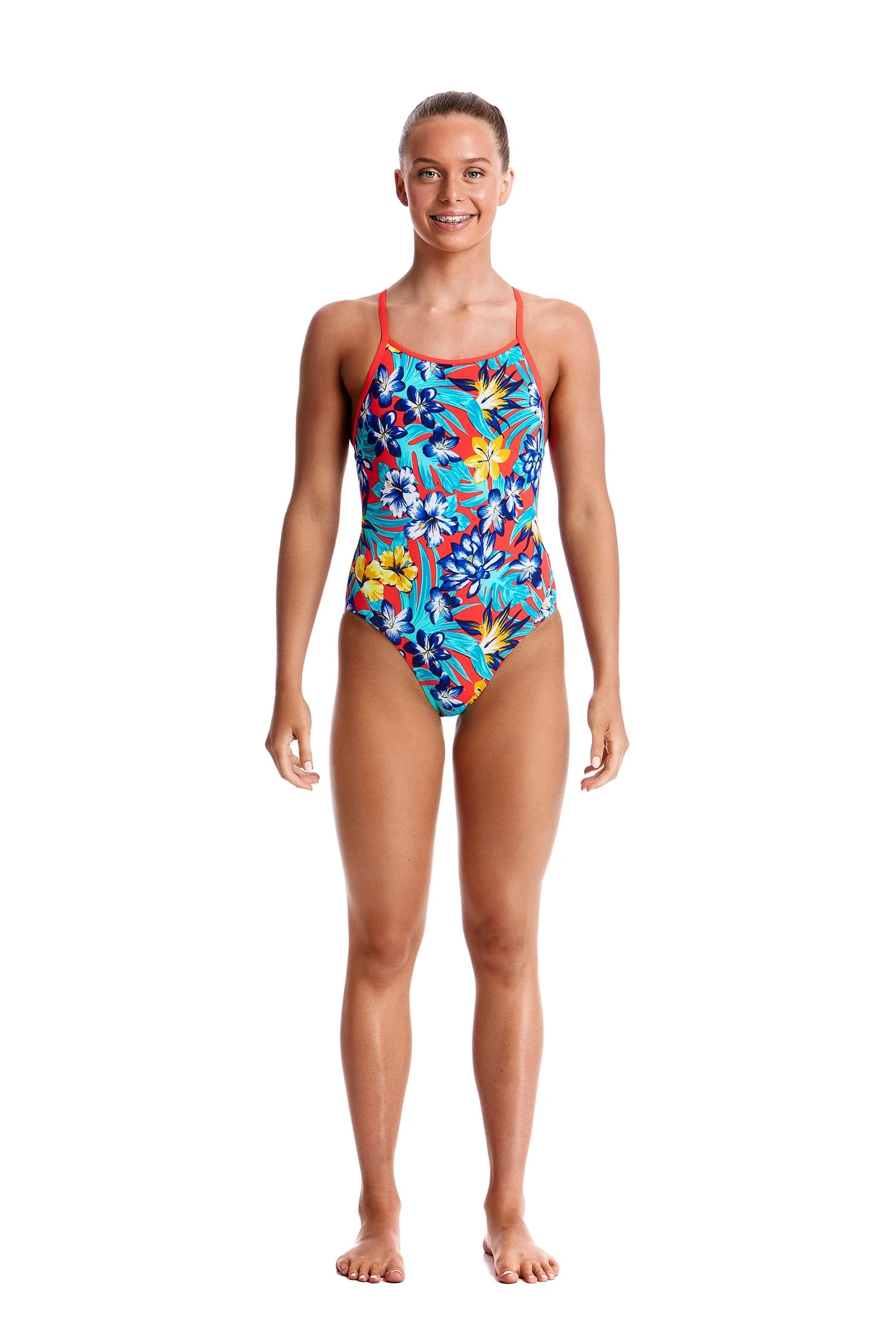 Funkita Girls Diamond Back One Piece - Aloha From Hawaii 3 Funkita Girls Diamond Back One Piece - Aloha From Hawaii