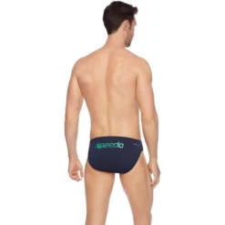 TRAINING SWIMWEAR Speedo Mens Endurance Logo Brief - Navy Amazon Bluebell