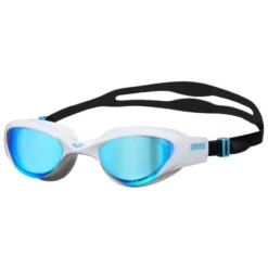 Adult Arena The One Goggle Mirrored Lens (Triathlon Ready) - Blue White Black