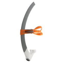 Michael Phelps MP Focus Swim Snorkel (Small Fit) - Grey Orange Snorkels