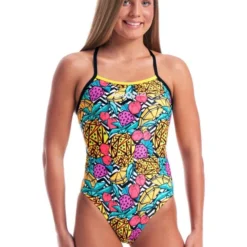 TRAINING SWIMWEAR Amanzi Womens One Piece - Pineapple Punch