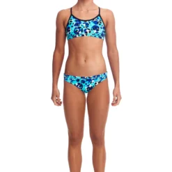 TRAINING SWIMWEAR Funkita Girls Racerback Two Piece - Holy Sea