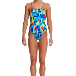 Funkita Girls Diamond Back One Piece - Brushed Up TRAINING SWIMWEAR